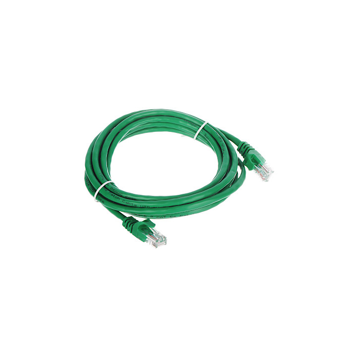 Cable de conexión RJ45, cable de red Ethernet Cat5e verde de 3,0 m