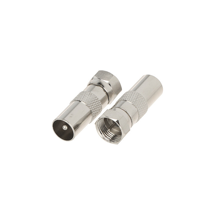 Adaptador IEC-W/F-W IEC hembra a hembra Blanco