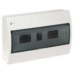 ELEGANT-1X18/NT/W/EPN Elektro-Plast 18-Module Surface-Mounted Distribution Board Enclosure, IP40, White