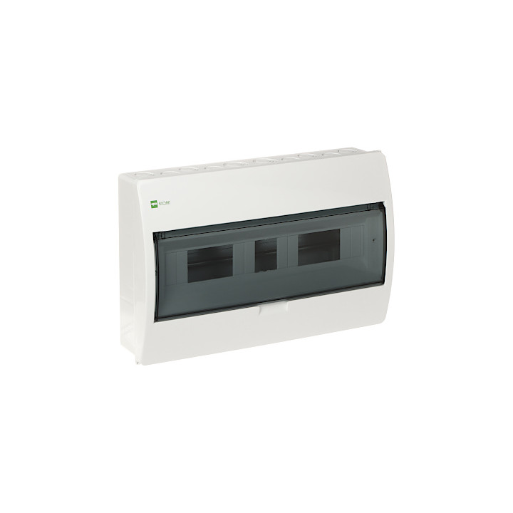 ELEGANT-1X18/NT/W/EPN Elektro-Plast 18-Module Surface-Mounted Distribution Board Enclosure, IP40, White