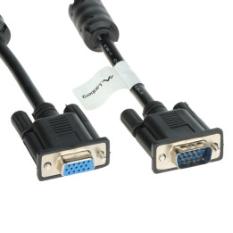 Lanberg VGA-5.0-WG/L Cable VGA 5m Macho a Macho Blanco