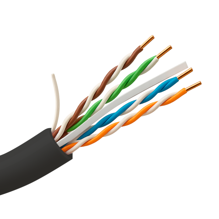 SAFIRE UTP6-100-OUTDOOR Zewnętrzny kabel sieciowy UTP Cat6 100 m szpula