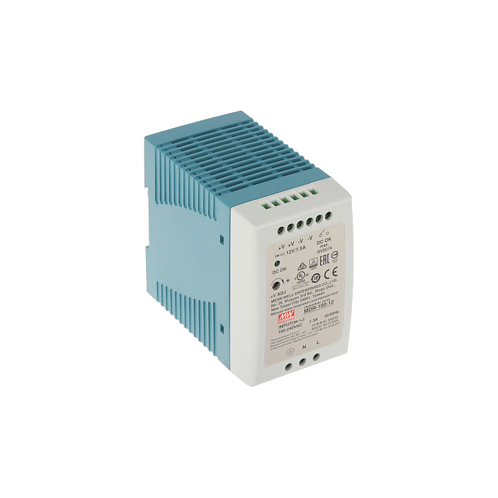 Mean Well MDR-100-12 12V 8.5A 100W DIN Rail Power Supply