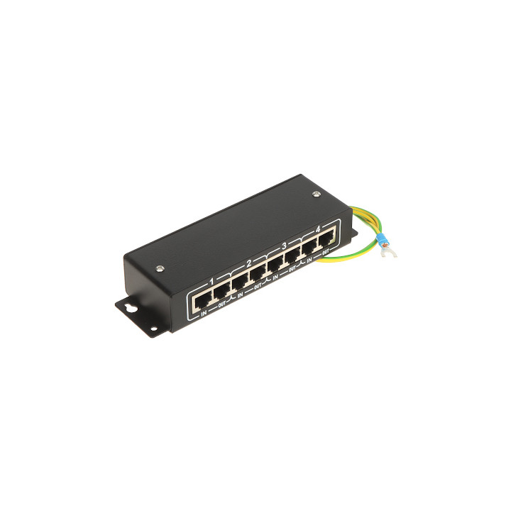AXON-VIDEO-IP-4POE Protector contra sobretensiones PoE para cámaras IP, 4 puertos