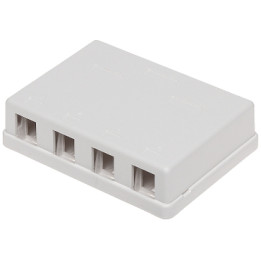 FX4-MULTI Keystone Jack RJ45 Blanco - Módulo de Red para Placas de Pared