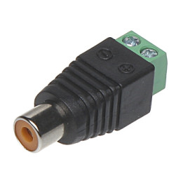 Conector RCA (Cinch) CINCH-G/S*P10 – Conector de audio estéreo chapado en oro
