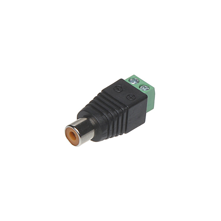 Conector RCA (Cinch) CINCH-G/S*P10 – Conector de audio estéreo chapado en oro