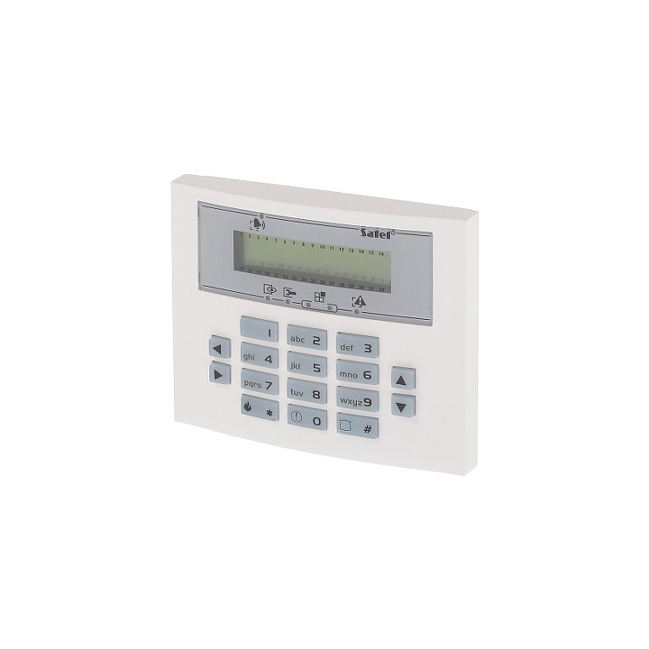 SATEL INT-KLCDS-BL Alarm System Keypad, Black