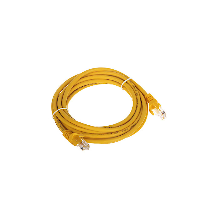 Cable de conexión Ethernet RJ45/3.0-AMARILLO 3m RJ45 Cat5e/6 Amarillo