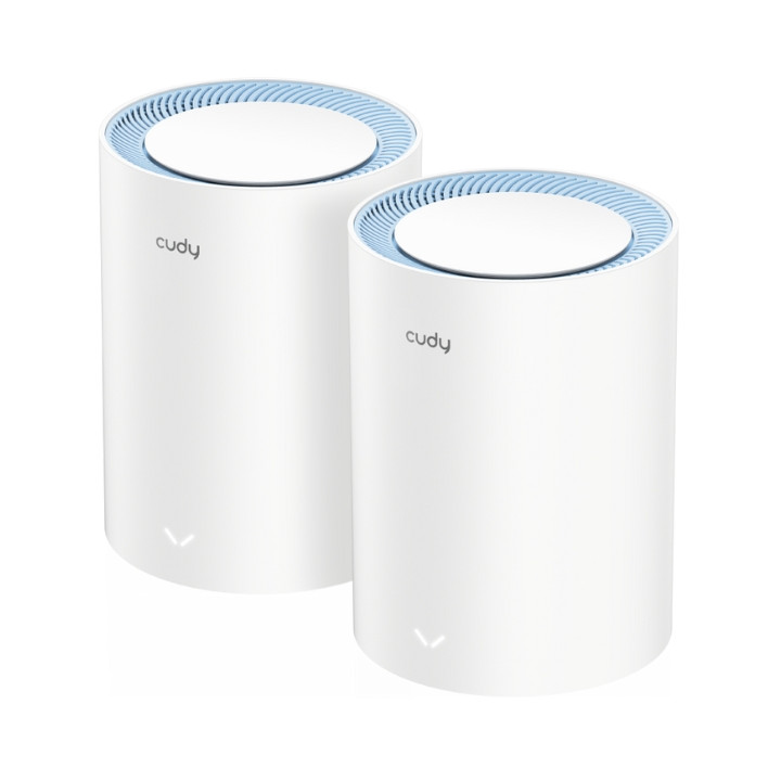 Cudy M1200(2-Pack) AC1200 двухдиапазонная Wi-Fi Mesh система, 2 узла, белый