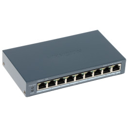Hikvision DS-3E1309P-EI(B) Commutateur PoE intelligent Gigabit à 8 ports