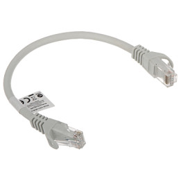 Lanberg RJ45/6/0.25-GREY Latiguillo RJ45 0.25m Gris