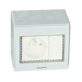 ATLO ATLO-S1IP5-SW Surface Mounted Socket with Switch 220-240V 10A