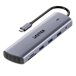 UNITEK D1113BGY01 USB 3.0 Hub with Ethernet