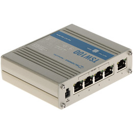 Teltonika TSW100 Industrial PoE Switch, 5 Ports (4 PoE)