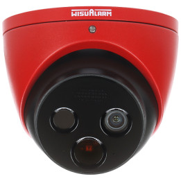 WISUALARM HY-FT431LDP-TD1F4-MB Hybrid IP Camera 4 MP Thermal + Visible PoE