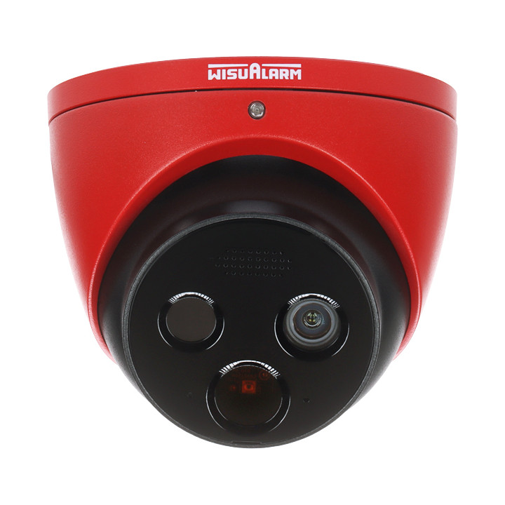 WISUALARM HY-FT431LDP-TD1F4-MB Hybrid IP Camera 4 MP Thermal + Visible PoE