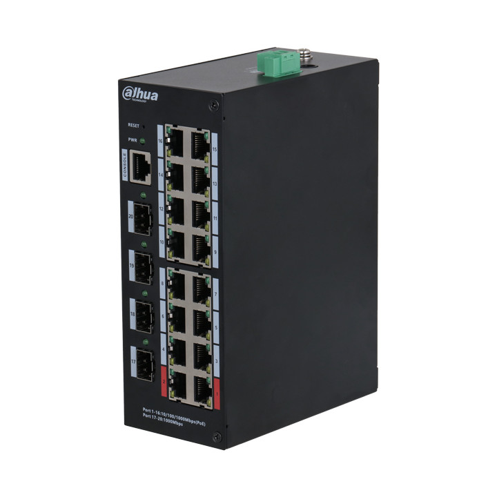 DAHUA HS4420-16GT-190 PoE+ коммутатор 190 Вт