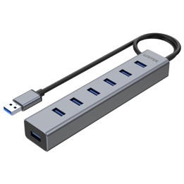 UNITEK Y-3090-EU USB 3.0 Hub with Power Supply, 40 cm