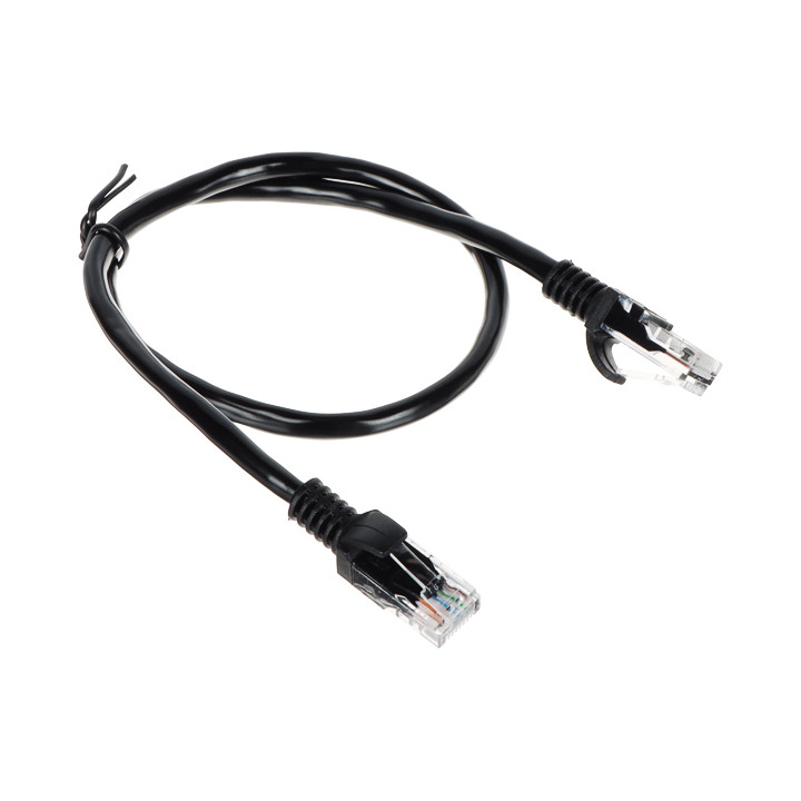 Patch Cord RJ45 0.5m Negro - Cable Ethernet RJ45/0.5-NEGRO