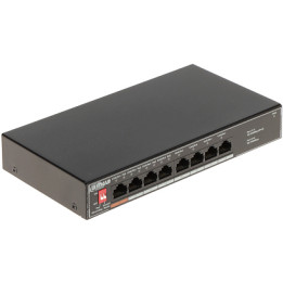 Switch Dahua SF1008LP 8-portowy 4x PoE 4x RJ45 60W 10/100Mbps