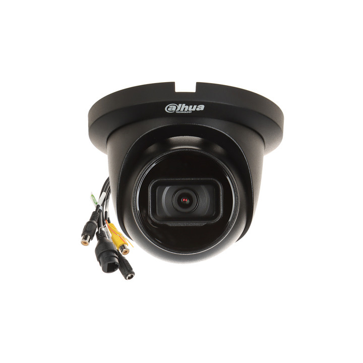 DAHUA IPC-HDW5541TM-ASE-0280B-S3-BLACK Caméra IP tourelle 5MP avec objectif fixe 2,8 mm, PoE, WizMind S AI Analytics