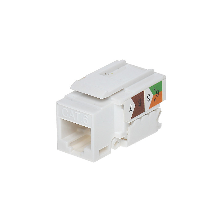 Keystone Jack FX-RJ45-62*P100 RJ45 Connector White (100 pcs)