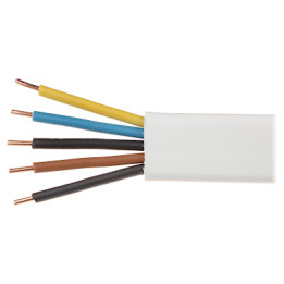 Cable eléctrico plano YDYP-5X1.5 Cable de alimentación de 5 núcleos y 1,5 mm²