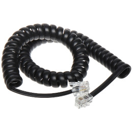 RJ9-W/RJ9-W/2.5M RJ9 Cable macho a macho 2.5m Blanco para teléfono/auricular