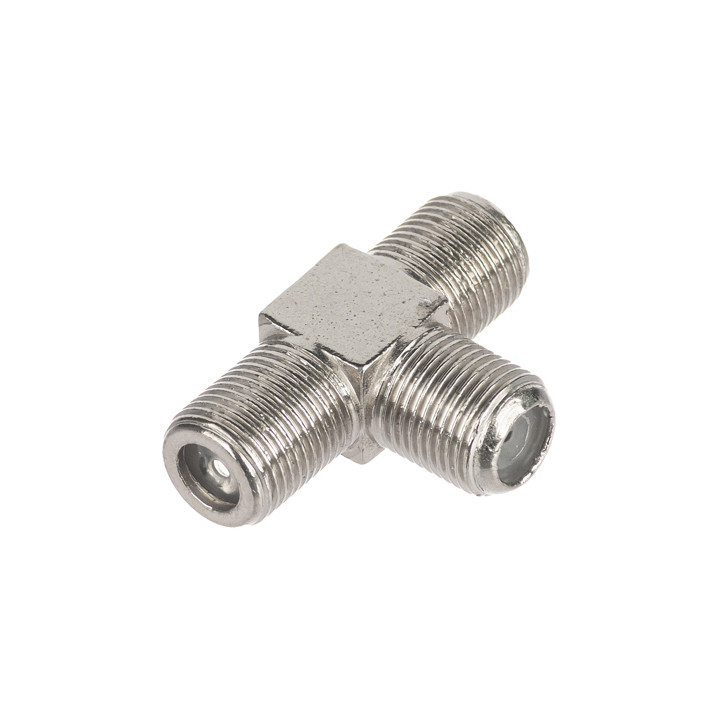 Adaptador coaxial tipo F F-G/2F-G*P10 hembra a hembra 75Ω
