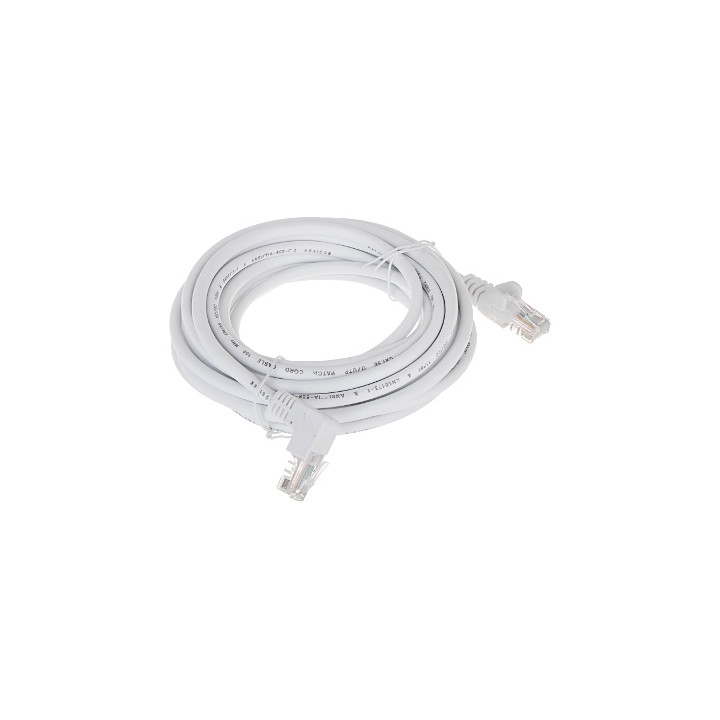 Cable de conexión RJ45 5m Cable de red blanco RJ45/5.0-PK/W