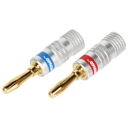 VITALCO BAN-PLUG-HQ Banana Plug Connector Red + Blue