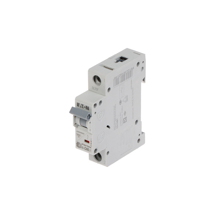 EATON HN-C40/1 Single-Pole 40A C Curve Miniature Circuit Breaker (MCB)