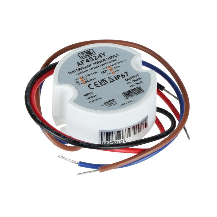 MW POWER 24V/1.87A-TP-V2 Power Supply 24V 1.87A IP67