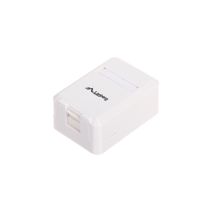 FX-LAN Keystone Jack RJ45 Cat5e/Cat6 Blanco - Conector de Placa de Pared de Red