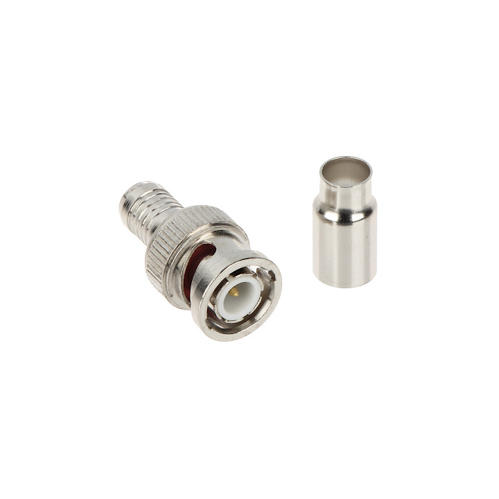 BNC-W/CRIMP-RG59*P100 Conector de crimpado BNC macho para cable coaxial RG59 de 75 ohmios