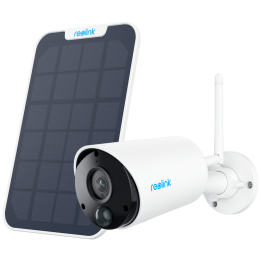 REOLINK RL-ARGUS-ECO-B320-SOLARKIT Cámara de Seguridad Solar, 2K QHD, Wi-Fi, Funciona con Baterías, Exterior, Compatible con Ale