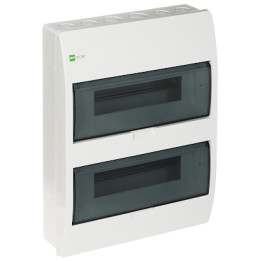 Elektro-Plast ELEGANT-2X12/NT/W/EPN 24-Module Surface-Mounted Distribution Board IP40 White