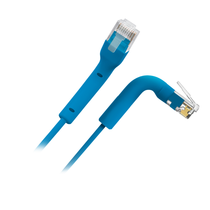 Kabel sieciowy UTP SAFIRE UTP6A-FLEX-1B Cat6a, czysta miedź, płaszcz z PVC, niebieski