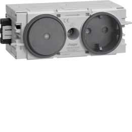Hager GS11009011 Socket-Outlet with Switch, Wago C-Profile Terminals