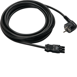 Hager G4776 Connection Lead 5000mm with Schuko Angle Plug