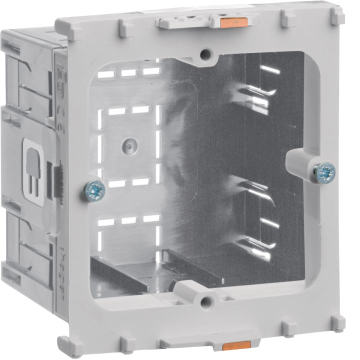 Hager GLT4001 1-Gang Power Outlet Box, Floor-Mount for GR Floor Boxes
