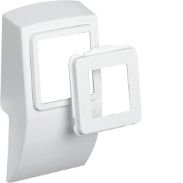 Hager G2261 Socket Plinth, White RAL 9010 (SL Trunking System)