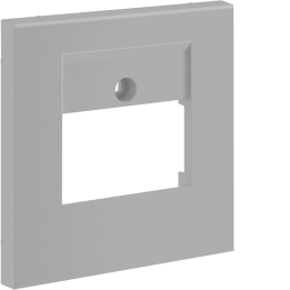 Hager GZTAE3ALAN Central Plate 55 TAE 3-Gang, Aluminium
