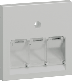 Hager GZUAE3A7035 Central plate 55 UAE 3-gang, lg