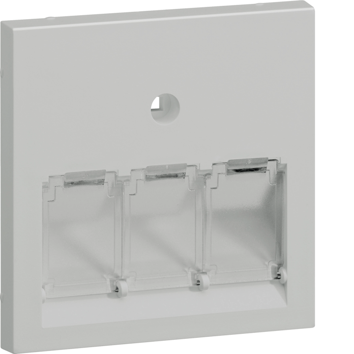 Hager GZUAE3A7035 Central plate 55 UAE 3-gang, lg