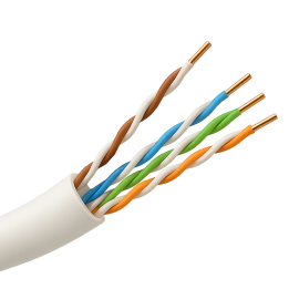 SAFIRE UTP5E-305-OUTDOOR-BC-WHITE Zewnętrzny kabel sieciowy UTP Cat5e 305m szpula biały