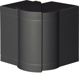 Hager BRP651003H9011 External Corner for BRP/BRAP65100 Trunking, Black