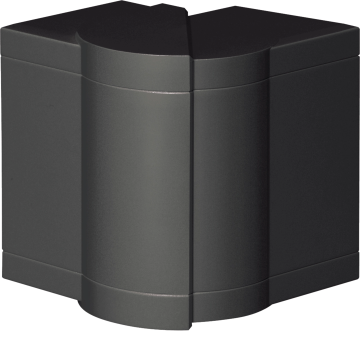 Hager BRP651003H9011 External Corner for BRP/BRAP65100 Trunking, Black