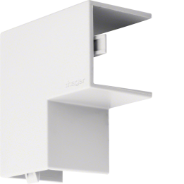 Hager LF2502559016 Flat Angle HFR 25x25mm Cable Trunking, Traffic White